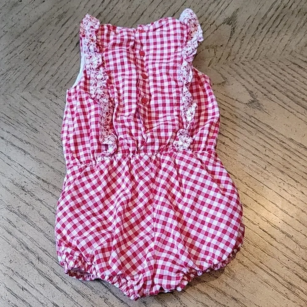18 month gingham plaid jumpsuit ❤